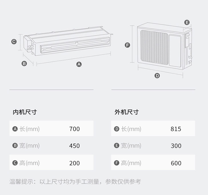 格力C1系变频风管机